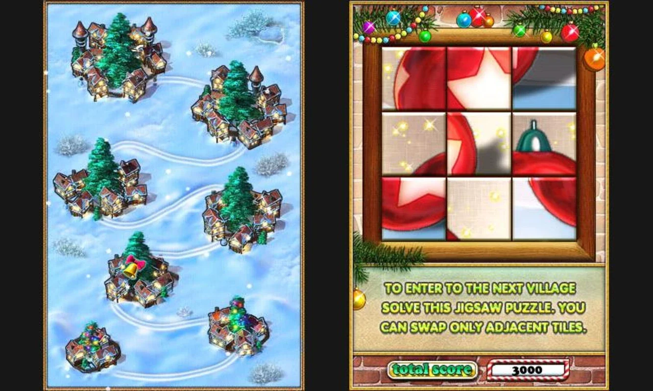 Jewellust Xmas Lite for Android - Festive Puzzle Fun