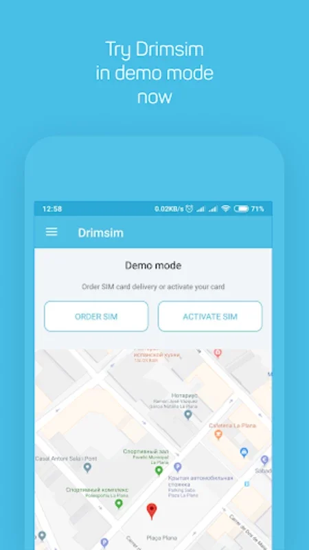 Drimsim — mobile data abroad for Android: Seamless Connectivity