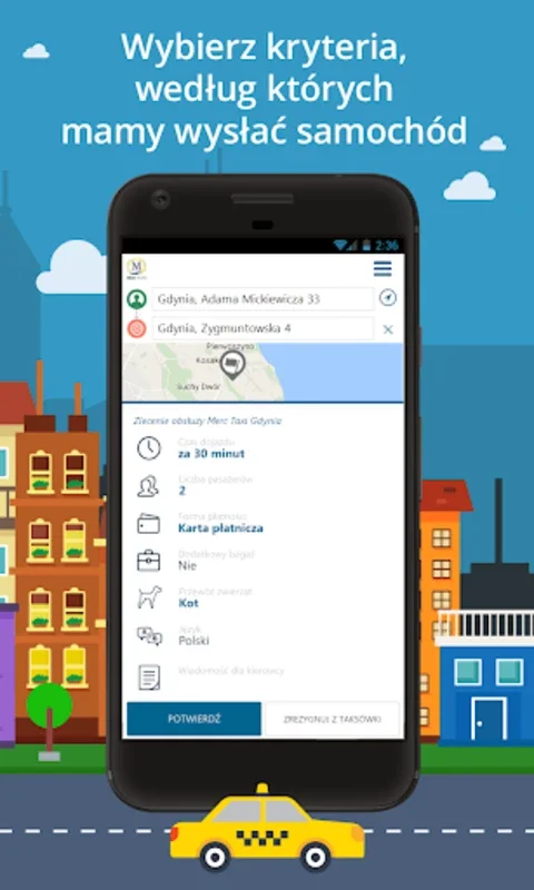 Merc Taxi Gdynia for Android - Hassle-Free Rides