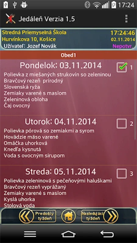 Jedáleň for Android: Simplify School Dining