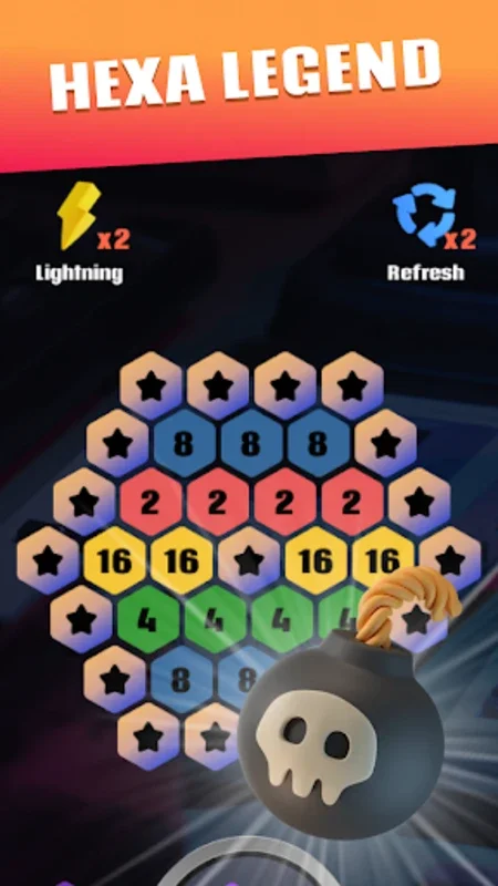 SuperHexaLegend for Android - Play and Merge Hexagons