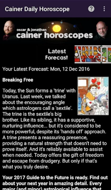 Cainer Daily Horoscopes for Android - Astrological Forecasts at Your Fingertips