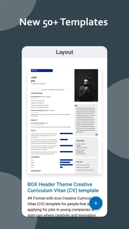 DGCV for Android - Create Professional Resumes