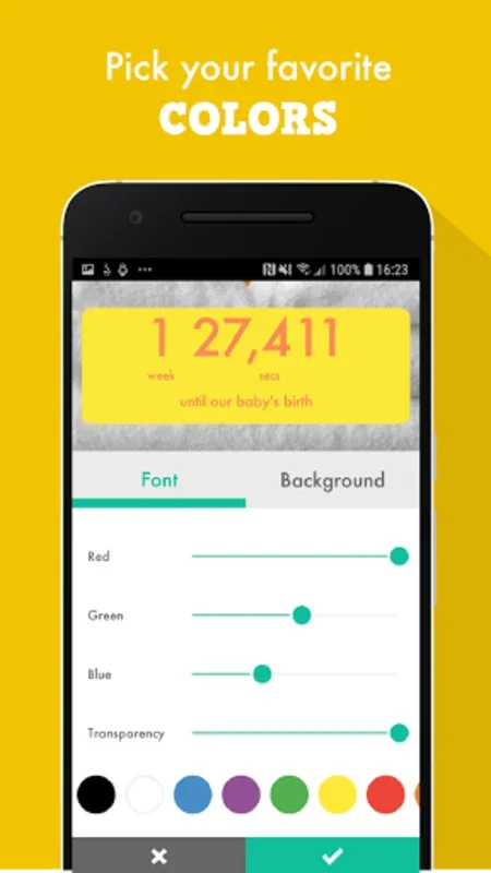 Baby Countdown for Android - Track Baby's Due Date