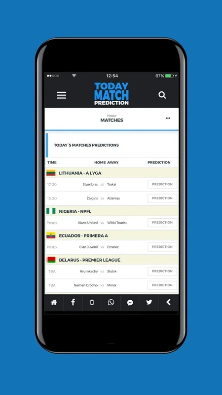 Today Match Prediction - Sports Predictions for Android