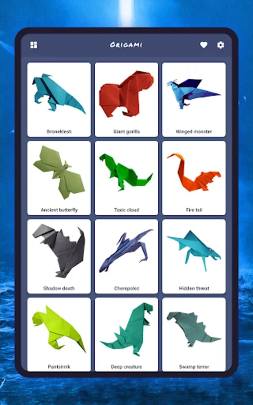 Origami: monsters, creatures for Android - Download the APK from AppHuts