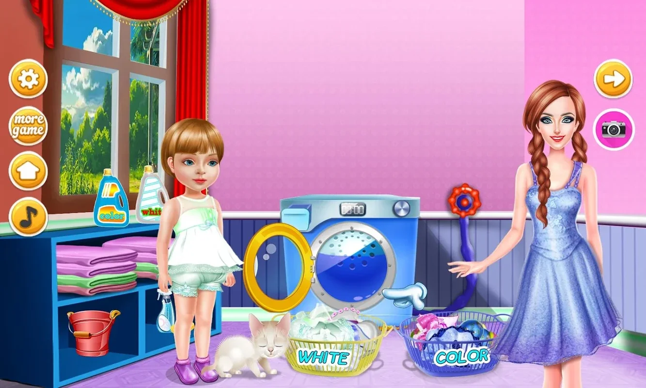 Baby Girls Laundry for Android - Engaging Outdoor Play