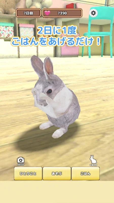 うさぎ育成 for Android - Immerse in 3D Rabbit Pet Game