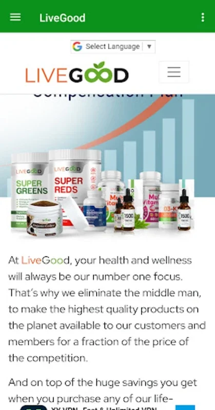 LiveGood for Android: Affordable Wellness & Lucrative Referrals