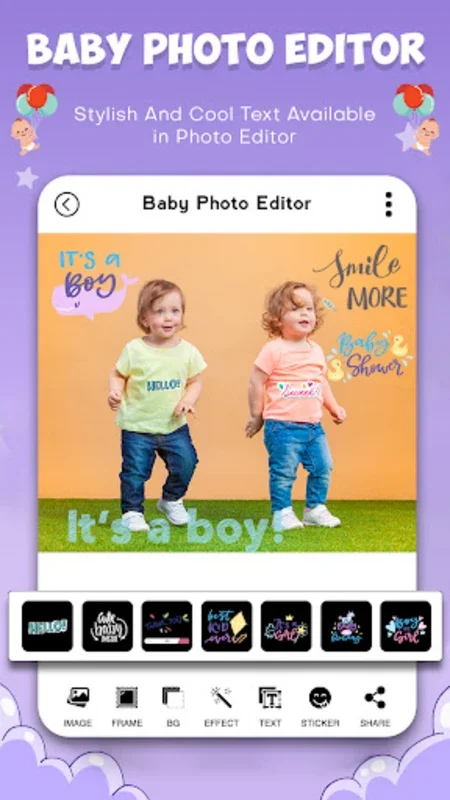 Baby Pics - Baby Photo Editor for Android: Capture Growth