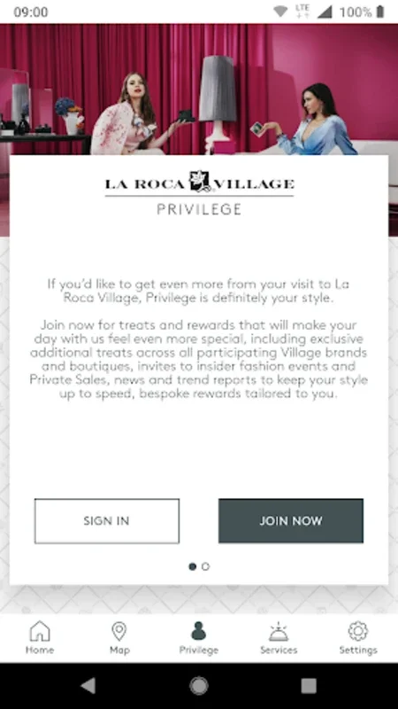 La Roca Village for Android - Elevated Luxury Shopping