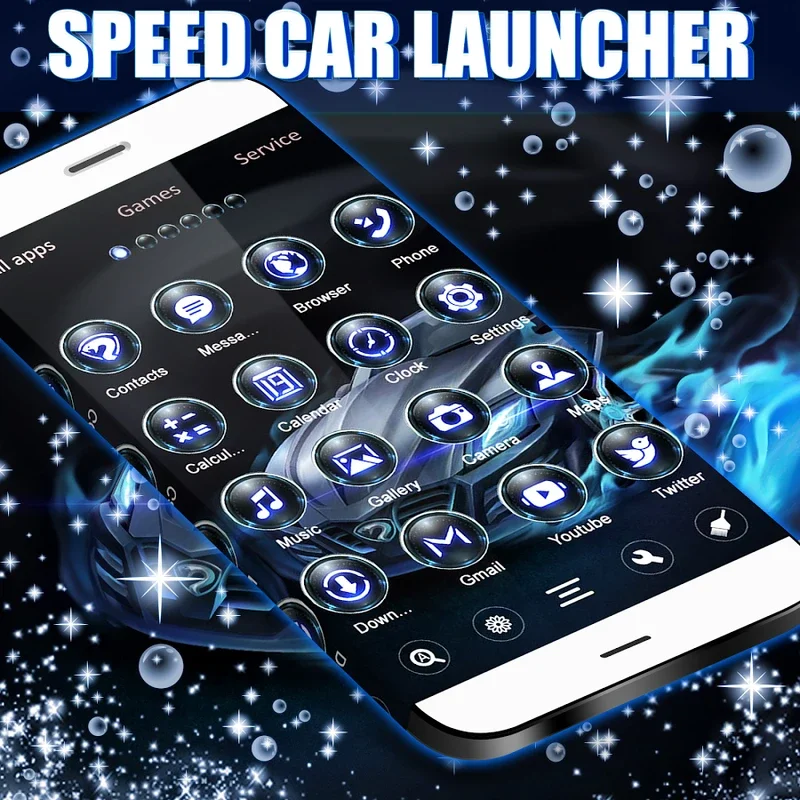 Speed Car GO Launcher for Android: A Dynamic Interface