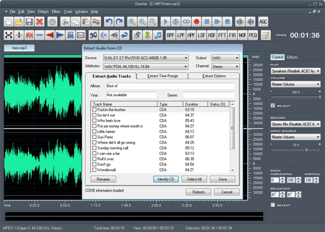 Dexster Audio Editor for Windows - Ideal for Audio Editing