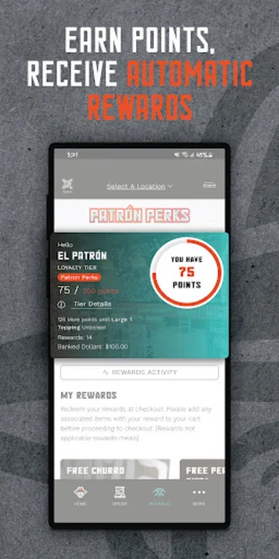 Pizza Patrón for Android: Order & Earn Rewards