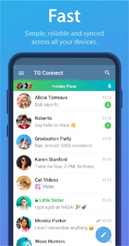 TG Connect for Android - Secure Messaging App