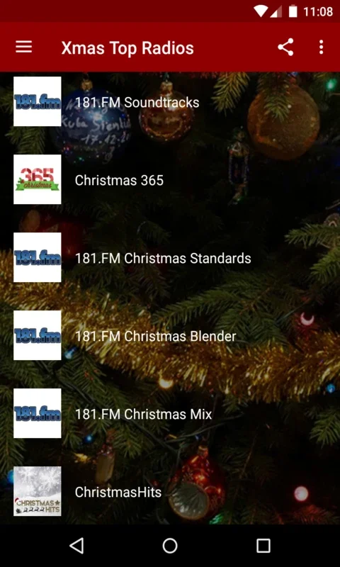 Xmas Top Radios for Android - Enjoy Festive Music