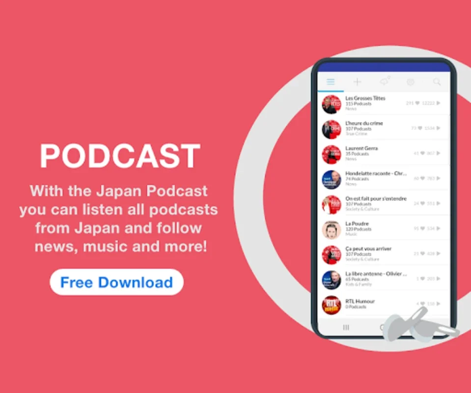 Japan Podcast | Japan & Global for Android - Discover Diverse Podcasts