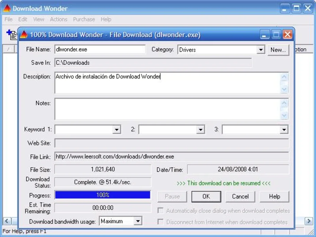 Download Wonder for Windows - Efficient Downloading