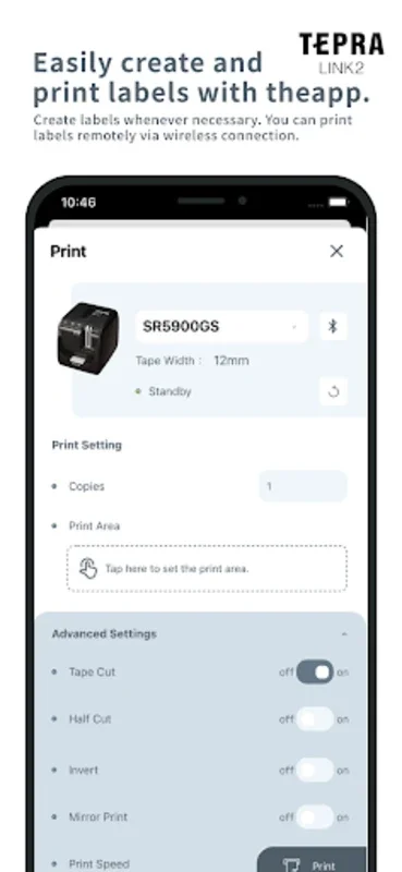 TEPRA LINK 2 for Android - Elevate Label Printing