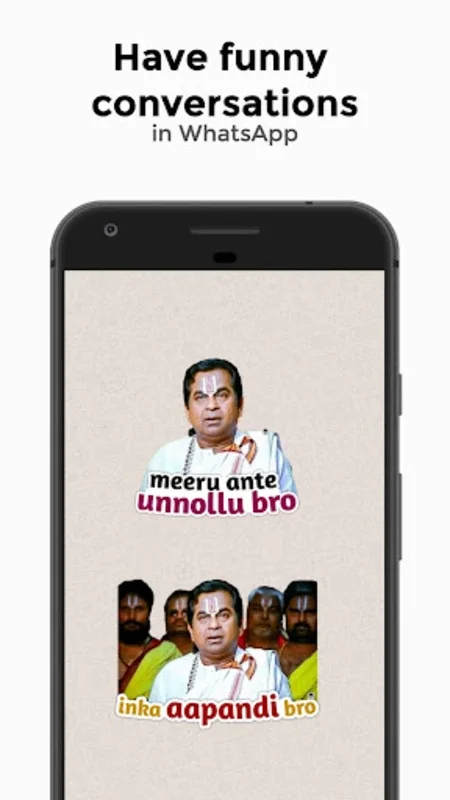 Sticker Babai Telugu Stickers for Android - Over 5,000 Telugu Stickers