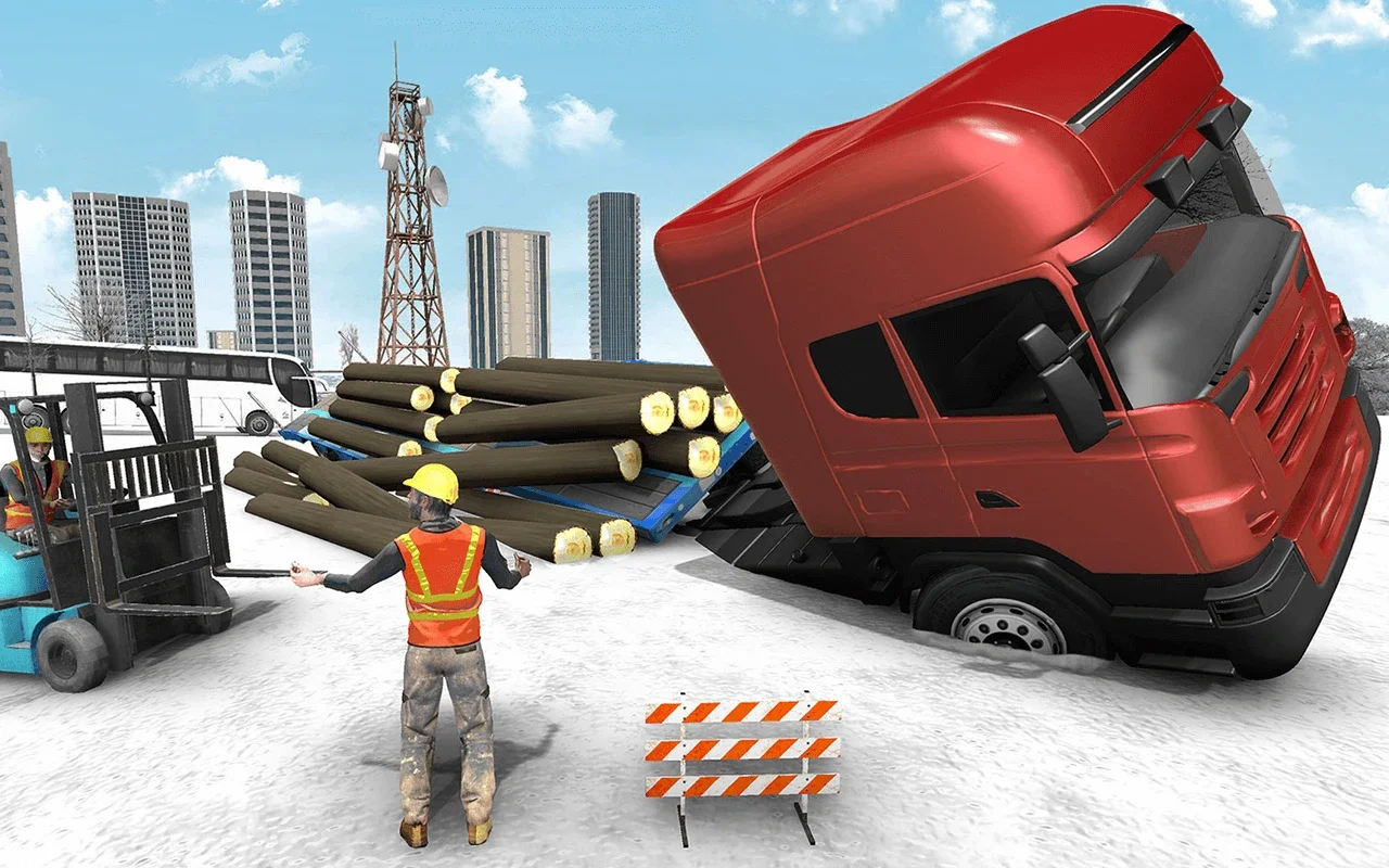 Euro Truck Driving Simulator for Android - Drive Through Winter Europe