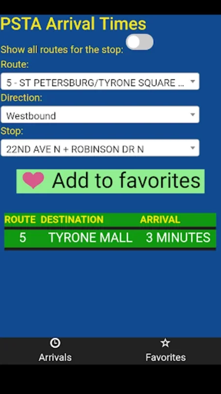 Pinellas County PSTA Bus Tracker for Android - Real-Time Updates