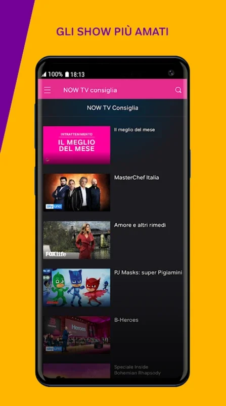 NOW TV (Italy) for Android - Enjoy Premium Content