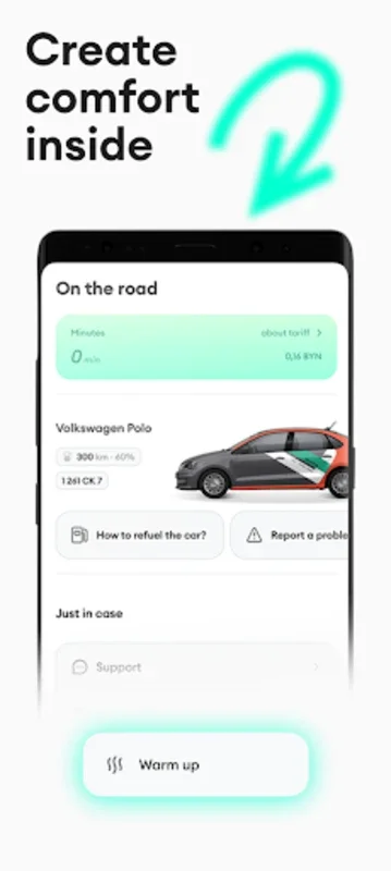 Anytime: carsharing in Minsk for Android - No Downloading Needed