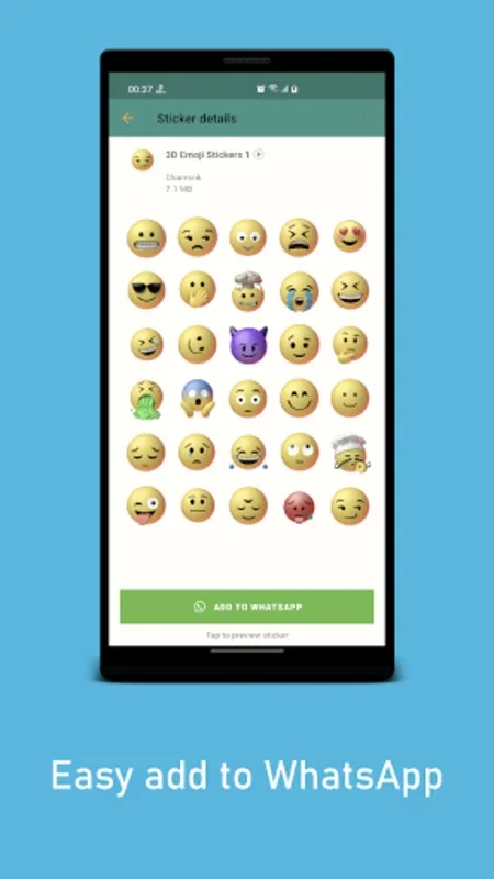 3DEmoji Animated WAStickerApps for Android - Enhance Chats