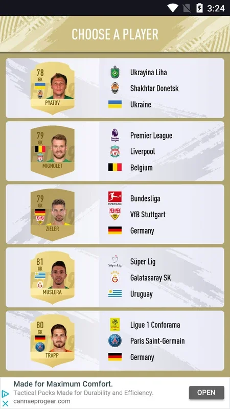 FUT 19 DRAFT by PacyBits for Android - No Downloading Needed