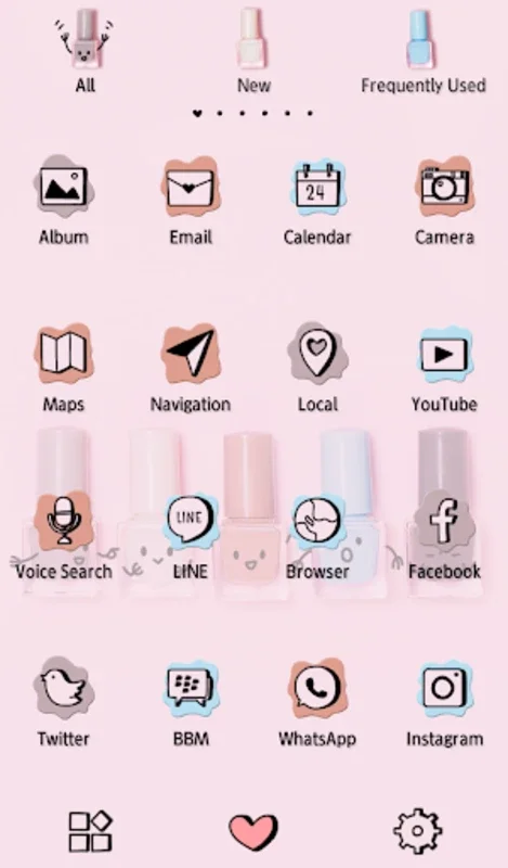 Nail Polish Friends Theme for Android - Express Your Style