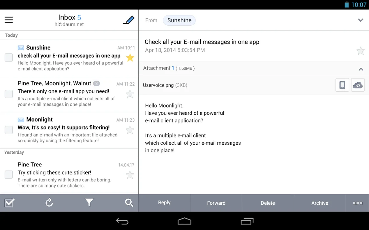 DaumMail for Android - Manage Multiple Accounts Easily