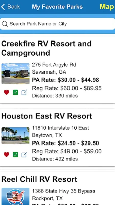 My Passport America for Android - Find Discounted Campgrounds