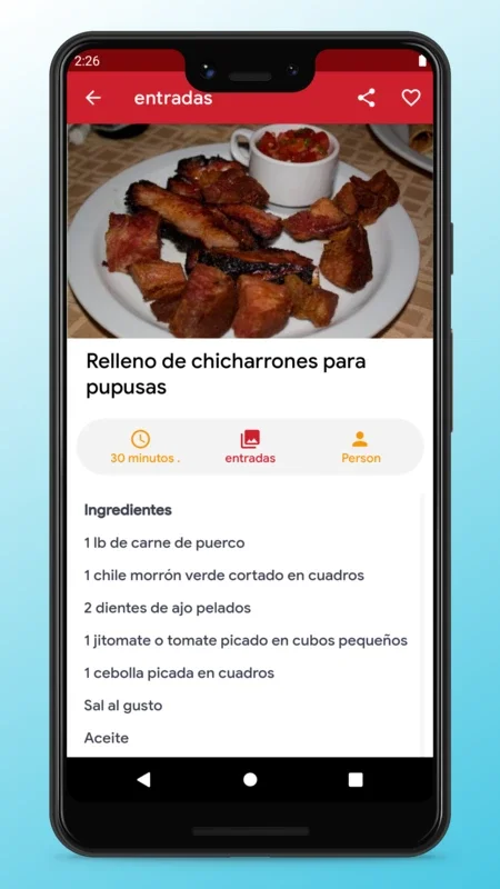 Salvadoran Recipes - Food App for Android