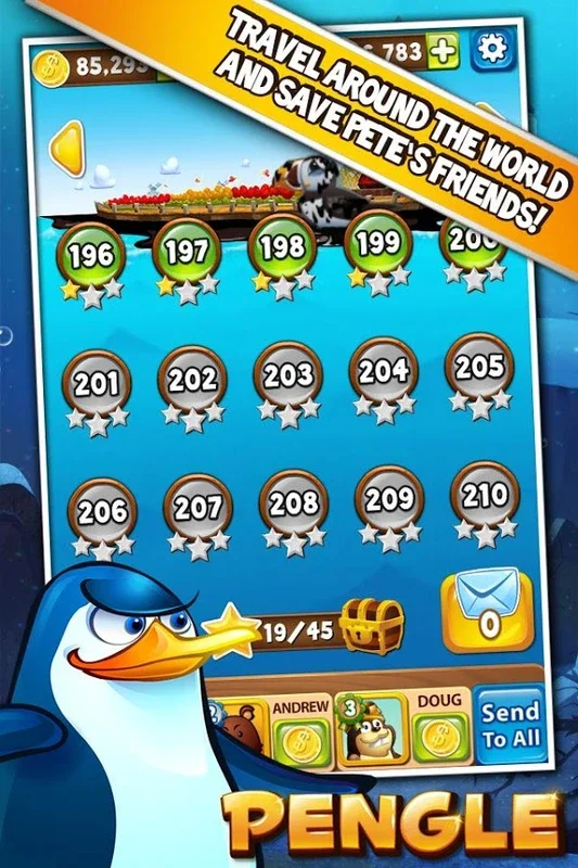 Pengle for Android: Engaging Match-Three Adventure