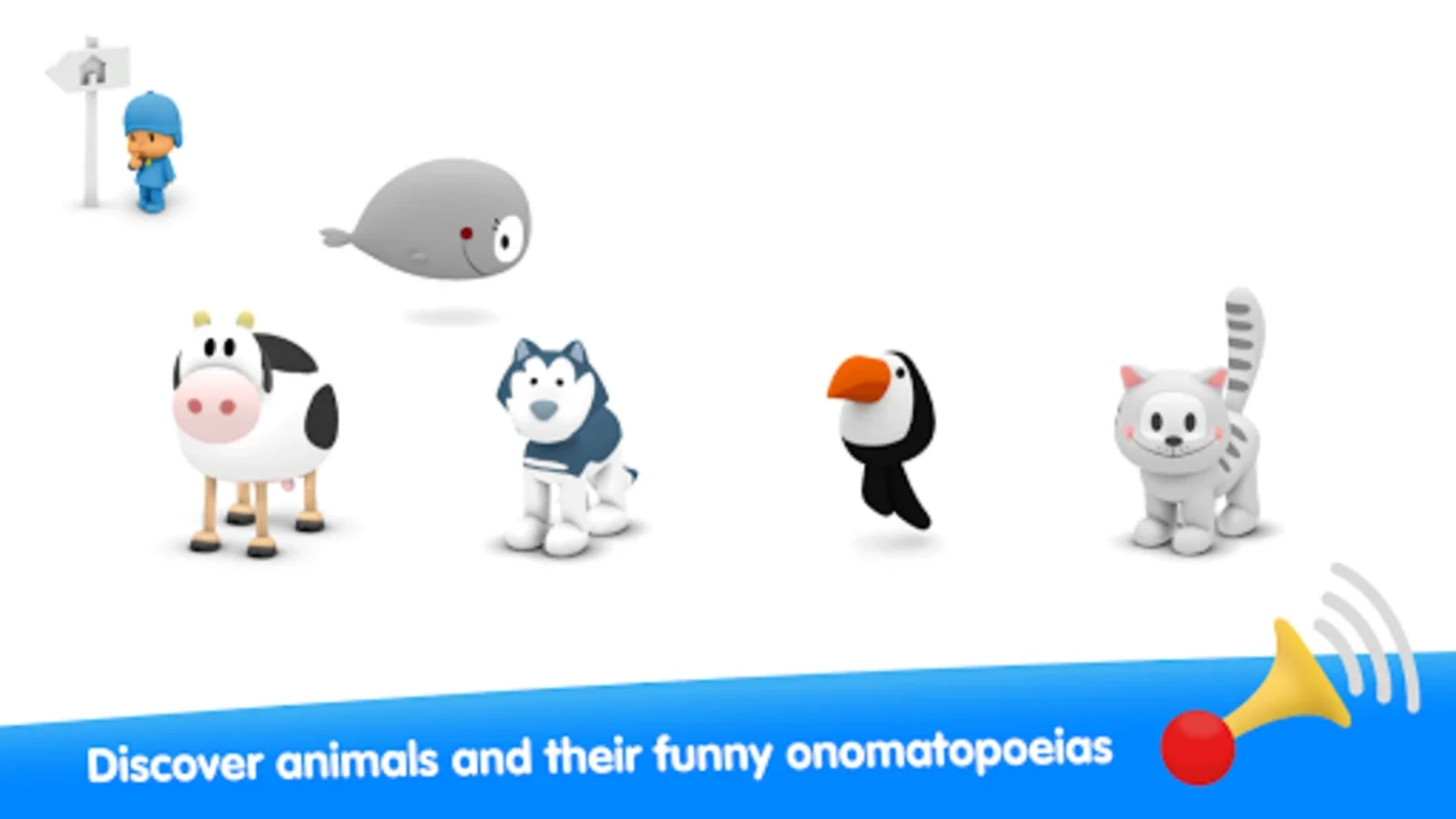 Pocoyo Sounds Of Animals for Android - Educational Fun for Kids