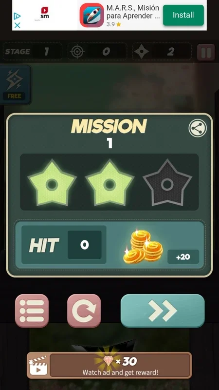 Ninja Star Shuriken for Android - No Downloading Needed