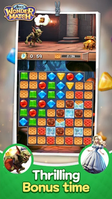 Alice Wonder Match for Android - Immerse in Whimsical Match-3