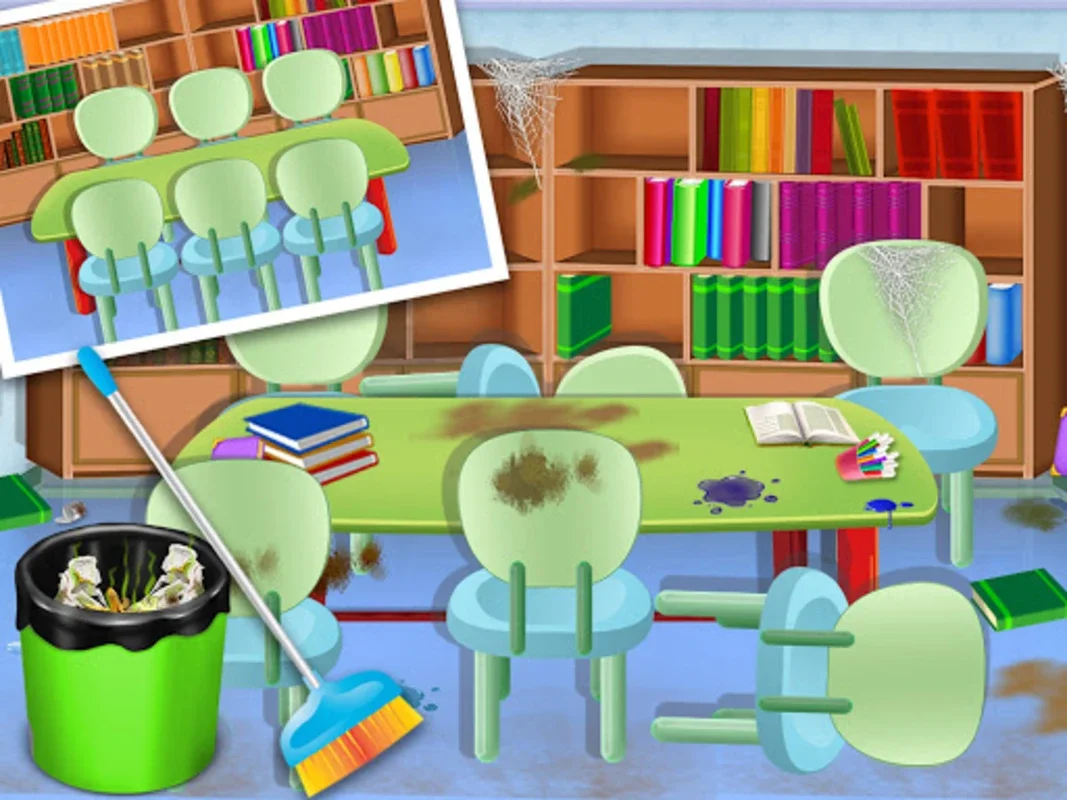 Baby Girl School CleanUp for Android: Teach Kids Tidiness