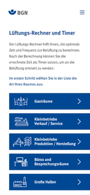 BGN-Lüftungs-App for Android: Optimize Indoor Air Quality