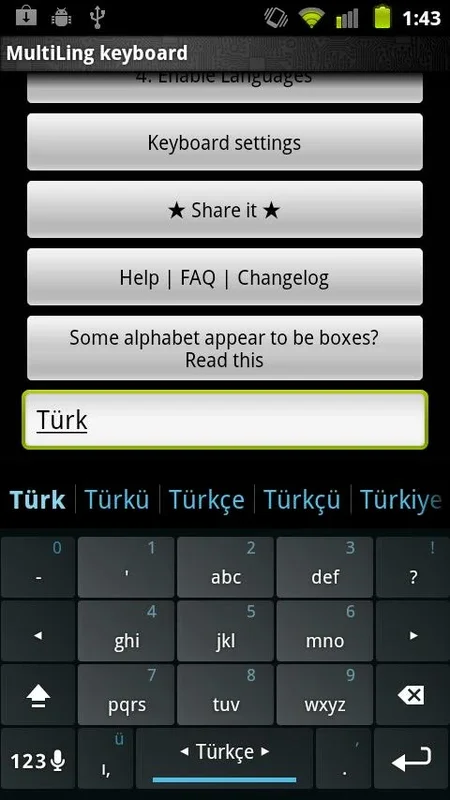 MK.Turkish for Android - No Downloading Required