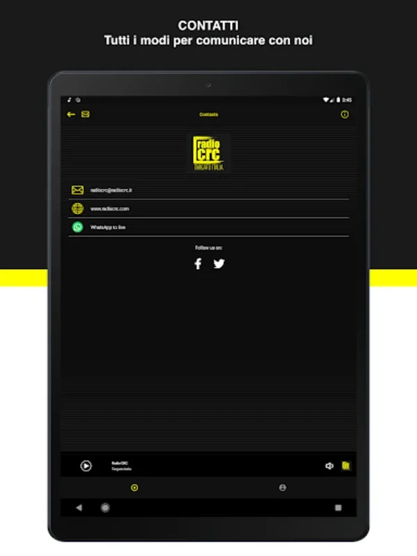 RADIO C.R.C. Targato Italia for Android - Immerse in Neapolitan Music