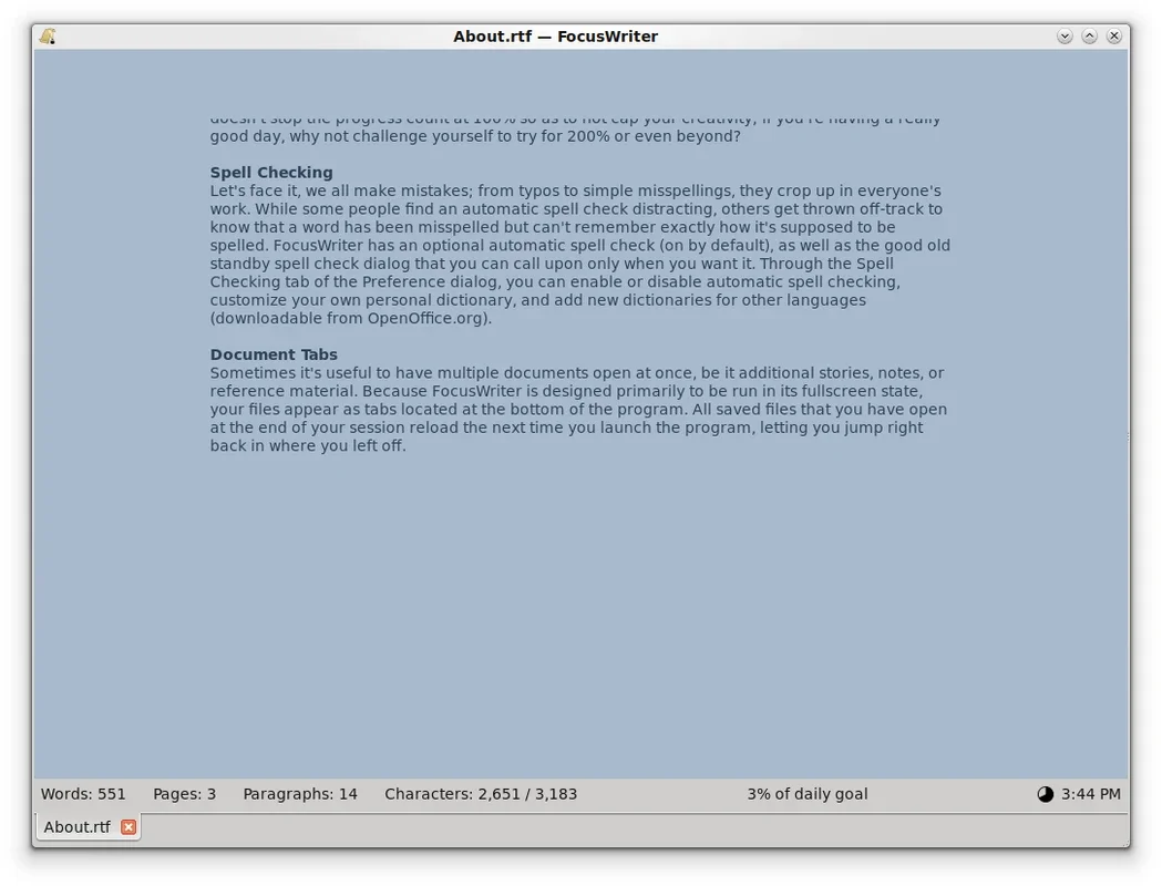 FocusWriter for Mac - A Distraction-Free Writing Tool