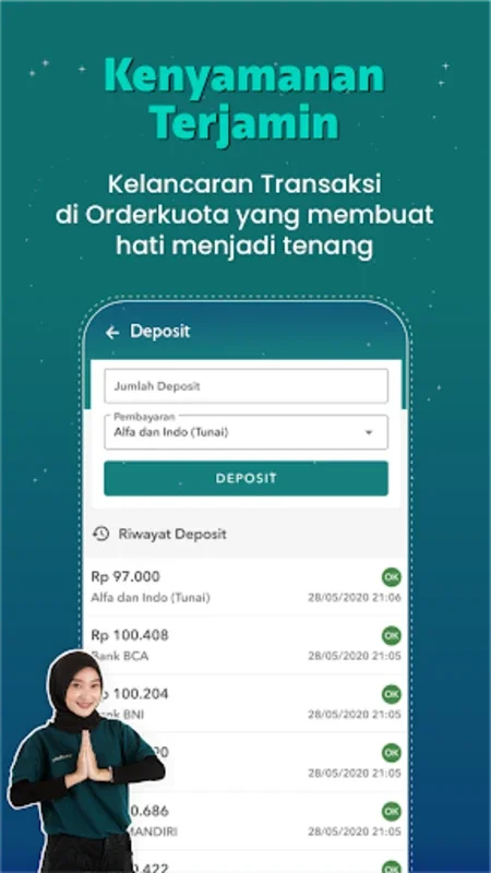 Orderkuota - Agen Pulsa PPOB for Android - Secure Digital Transactions