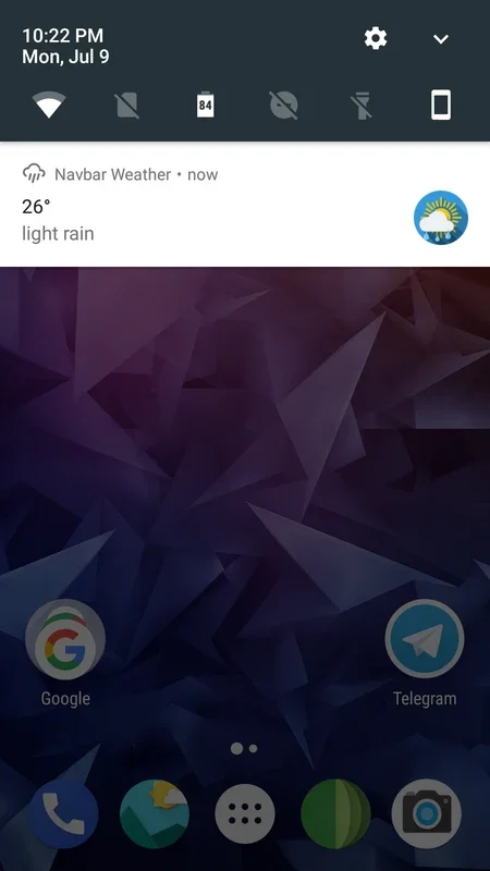 Navbar Weather for Android - Quick Weather Checks on Your Nav Bar