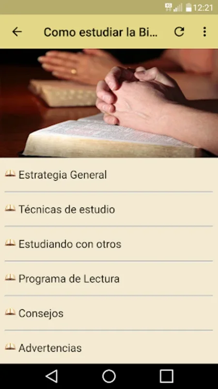 Como estudiar la Biblia for Android - Enrich Your Bible Study