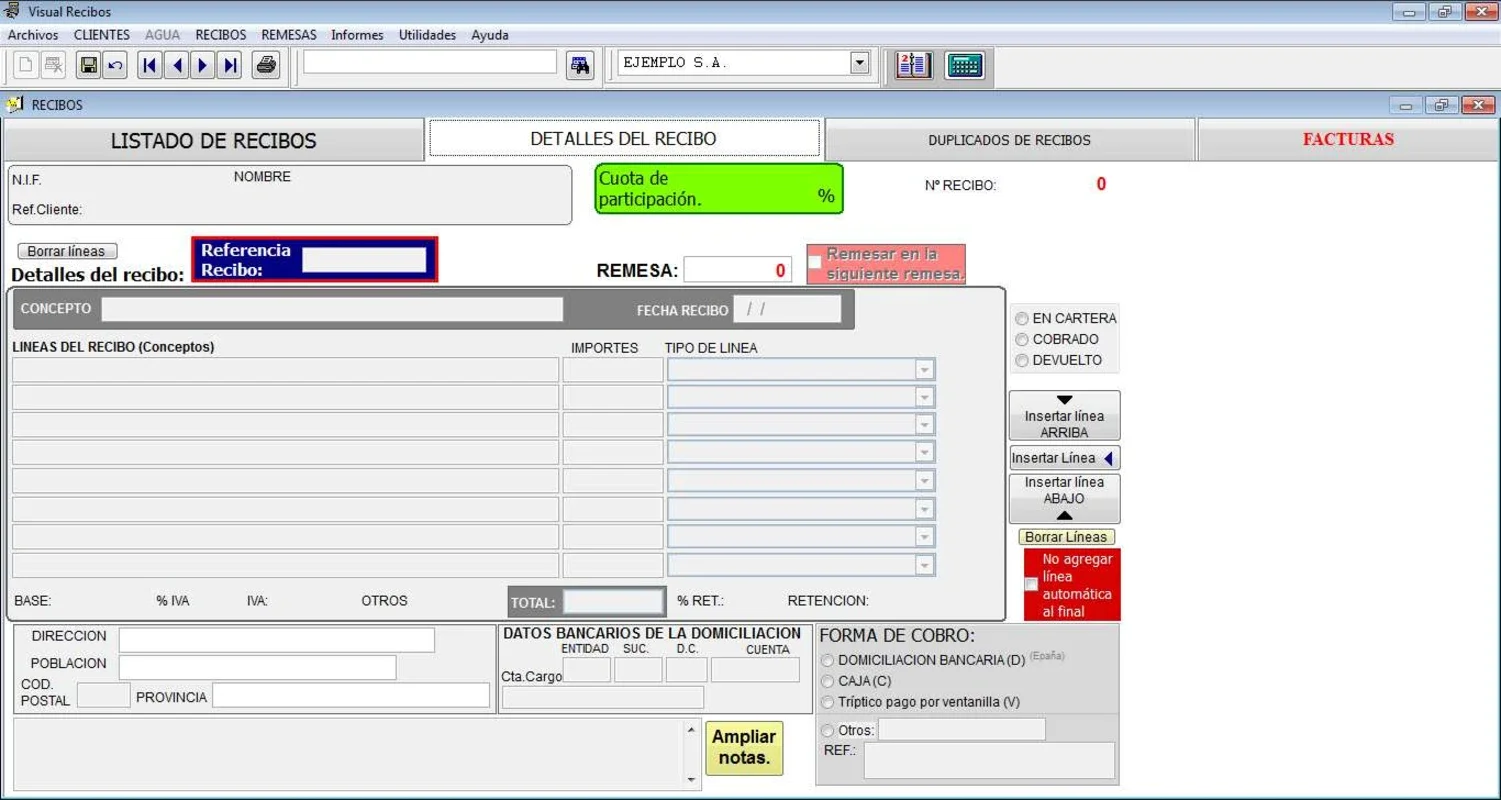 Visual Recibos® for Windows - Manage Invoices Easily