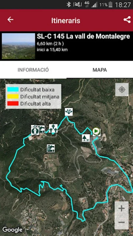 Itineraris Parcs for Android - Explore Barcelona's Parks