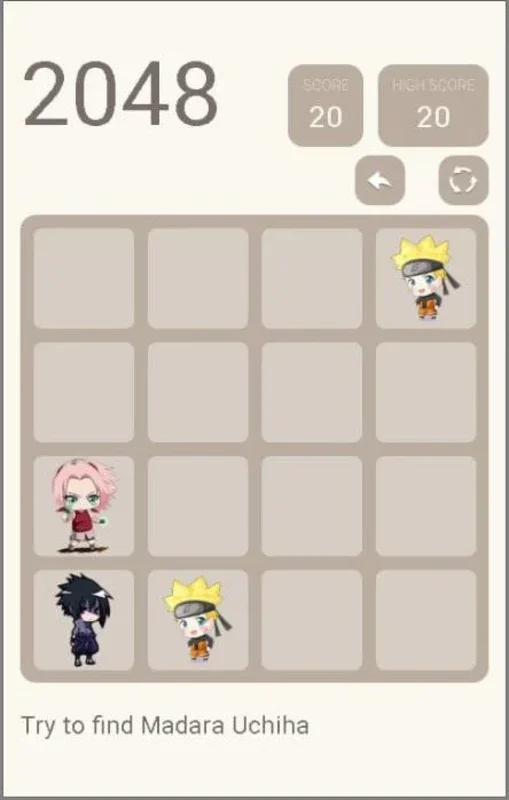 Naruto 2048 for Android - Enjoy Endless Puzzle Challenges