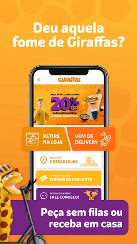 Giraffas for Android - Order Food Swiftly with Doorstep Delivery